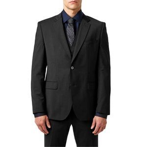 Boss Mens H Jasper Single-Breasted Suit Jacket / Black